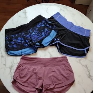 Lululemon Athletica Speed Up Shorts 2.5 - Lot of 3
